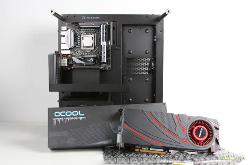 Water Cooling Your PC: Making of an Eye Candy Part 1: GPU Waterblock Installation Alpha Cool, ASUS ROG, ATi, AURA, custom loop, R290, Thermaltake Core P1, watercooling 1