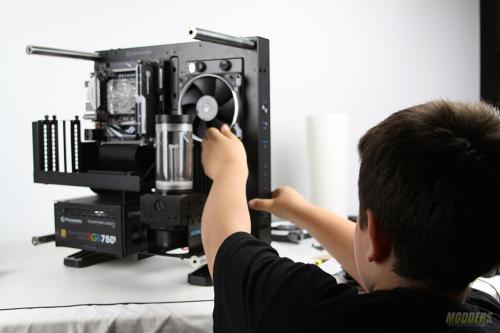 Water Cooling Your PC: Making of an Eye Candy Part 3: Radiator, Pump and Fans Installation AlphaCool, Core P1, Corsair, Eisbecher D5, EK CoolStream SE240 12