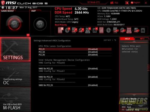 MSI X299 Tomahawk Arctic Motherboard Review Intel, MSI, x299 18