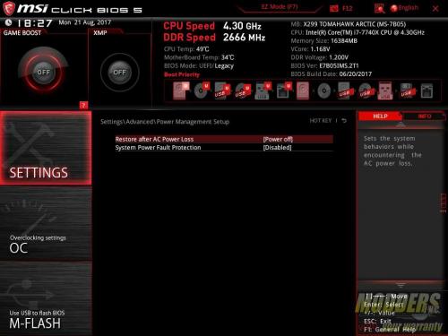 MSI X299 Tomahawk Arctic Motherboard Review Intel, MSI, x299 22