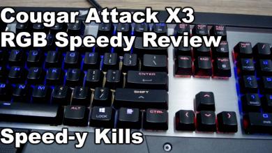Cougar Attack X3 RGB Speedy Keyboard Video Review cherry mx 29