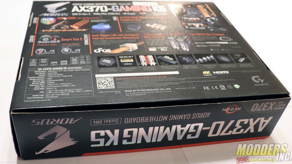 Gigabyte Aorus Ax370 Gaming K5 Modders Inc