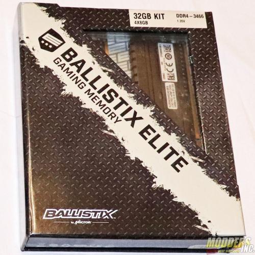 Ballistix Elite 32GB Kit (4 x 8GB) DDR4-3466 Review 32GB kit, Ballistix, Ballistix Elite, Crucial, ddr4, dram, Memory, Micron, RAM 4