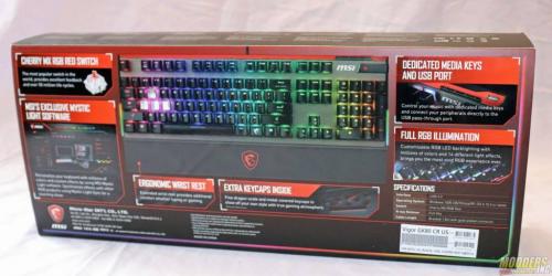 MSI Vigor GK80 Gaming Keyboard Cherry MX Silent, Gaming, GK80, Keyboard, MSI, rgb 3