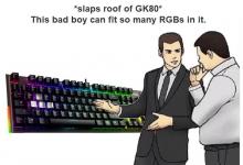 MSI Vigor GK80 Gaming Keyboard Cherry MX Silent, Gaming, GK80, Keyboard, MSI, rgb 1