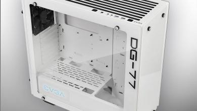 EVGA DG-77 Alpine White Midtower Review Case, EVGA, Gaming, midtower, tempered glass, vertical GPU, white 4