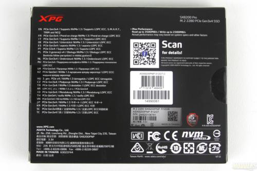 XPG SX8200 PRO 512GB NVMe SSD