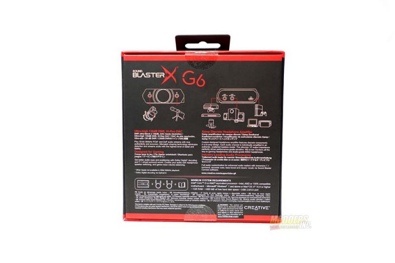 Sound BlasterX G6 External Sound Card Review Audio Reviews, creative sound blaster, External Sound Card, modders-inc, sound blaster, Sound BlasterX G6, sound card 2