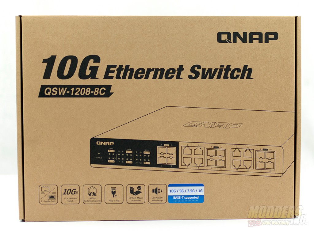 QNAP QSW-1208-8C-US 12-Port Unmanaged 10GbE Switch - Modders Inc