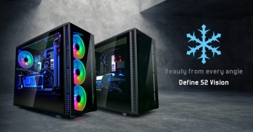 Fractal Design presents the Define S2 Vision and new Dynamic X2 PWM Black ATX, Case, Fractal, rgb, tempered glass 1