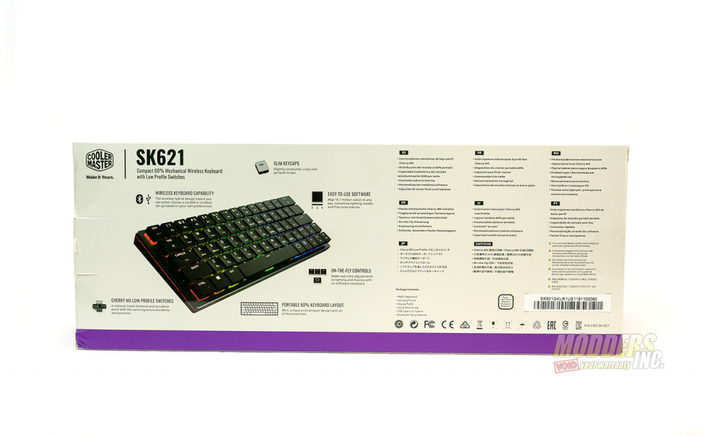 The Cooler Master SK621 Wireless Keyboard Review Bluetooth Keyboard, Cherry MX Low Profile, Cooler Master, Cooler Master SK621, Keyboard Reviews, Modder-Inc. Keyboard Reviews, RGB Wireless Keyboard, SK621, Wireless keyboard 2