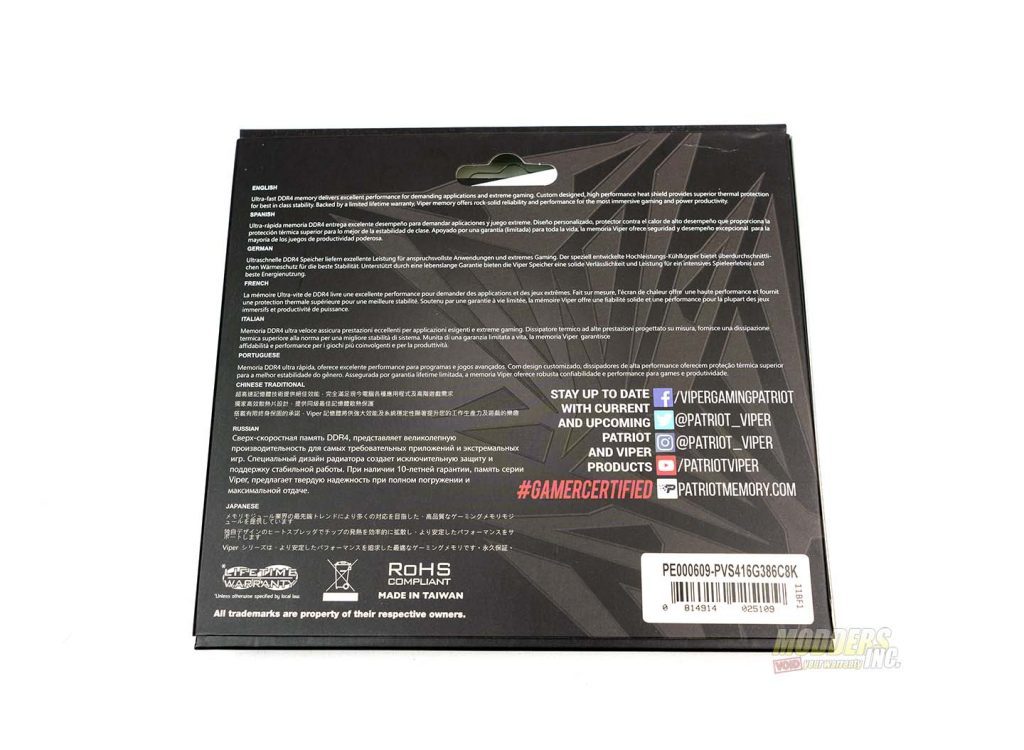 Patriot Viper Steel DDR4 3866 MHz Memory Review Fast DDR4 Memory, Modders-Inc memory reviews, Patriot, Viper Memory, Viper Steel, Viper Steel DDR4 3866 2