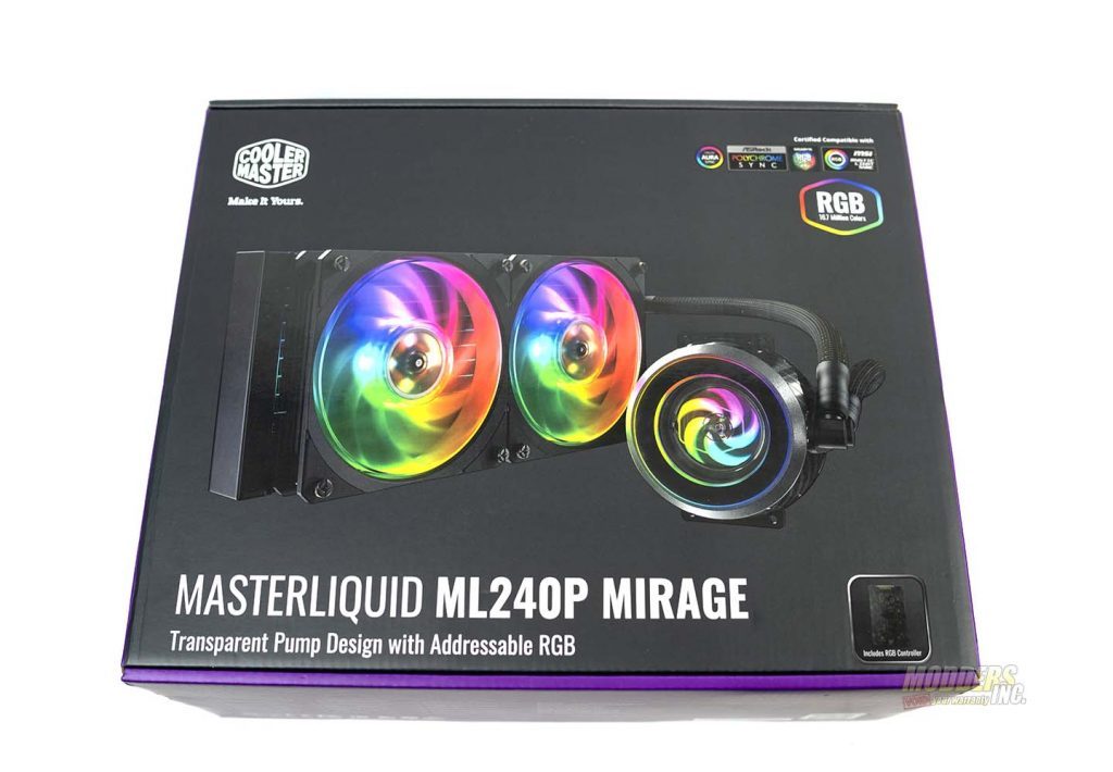 Cooler Master Masterliquid ML240P Mirage AIO Cooler Review AIO Coolers Cooler master AIO Coolers, Cooler Master, masterliquid, ML240P Mirage, Modders-Inc Reviews, RGB AIO Coolers RGB Lighting 2