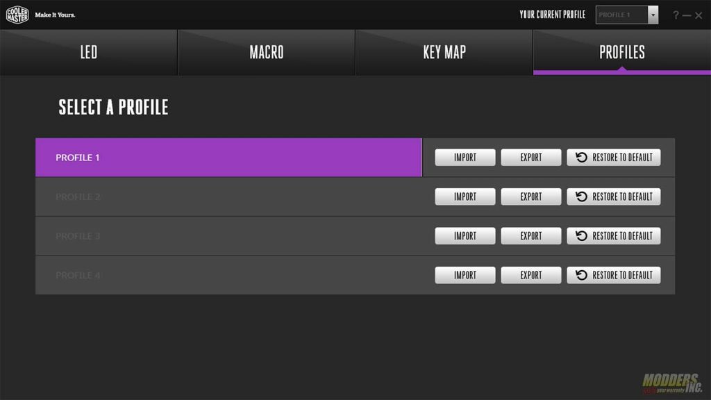 CM portal profiles
