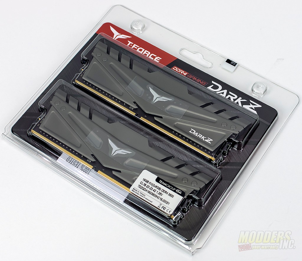 TeamGroup T-FORCE Dark Z DDR4 3600 MHz Memory Review - Modders Inc