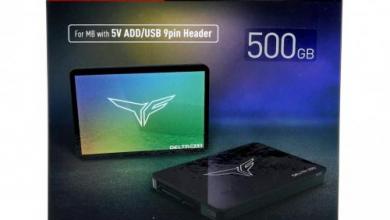 TeamGroup Delta MAX RGB 500GB 2.5″ SSD