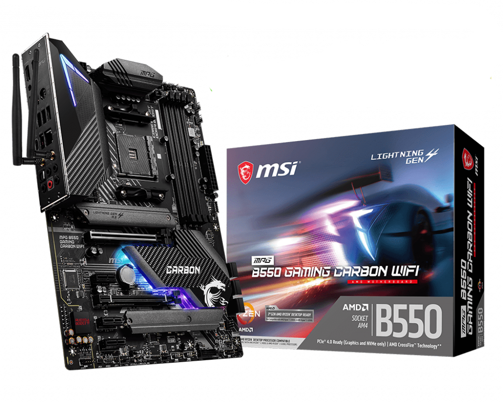 Test MSI MPG B550 Gaming Carbon WiFi : chipset AMD B550, promesses