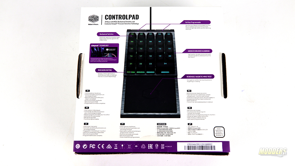 Cooler Master ControlPad 24 keys, Cherry mx red, ControlPad, Cooler Master, Keyboard, usb 2.0 3