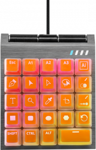 Cooler Master ControlPad 24 keys, Cherry mx red, ControlPad, Cooler Master, Keyboard, usb 2.0 4