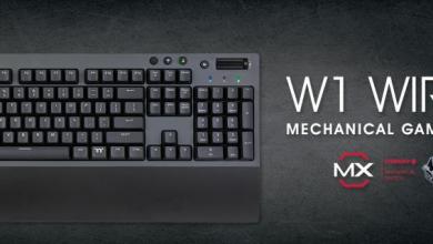 Thermaltake W1 WIRELESS Mechanical Gaming Keyboard Gaming Keyboard, Thermaltake, Wireless keyboard 1