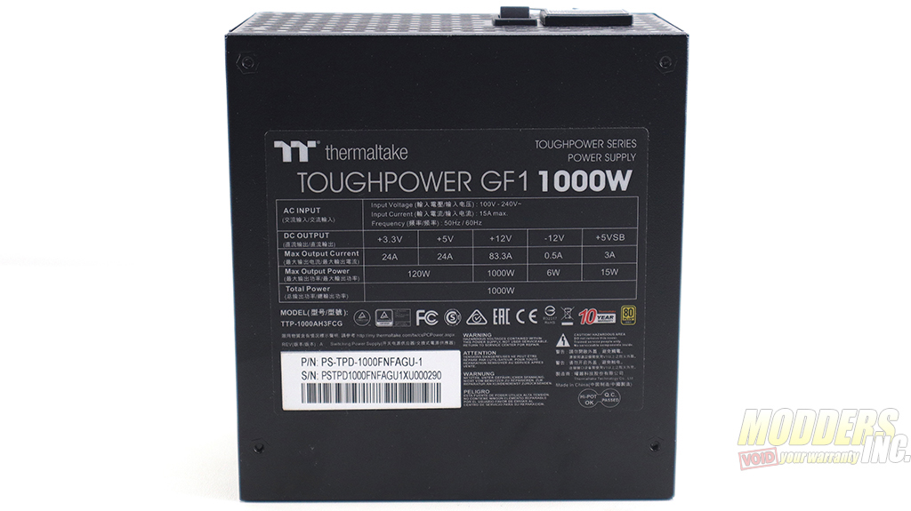 Thermaltake Toughpower GF1 1000W Power Supply Overview 1000W, GF1, modular, modular cables, power supply, power supply modular, psu, Thermaltake 6