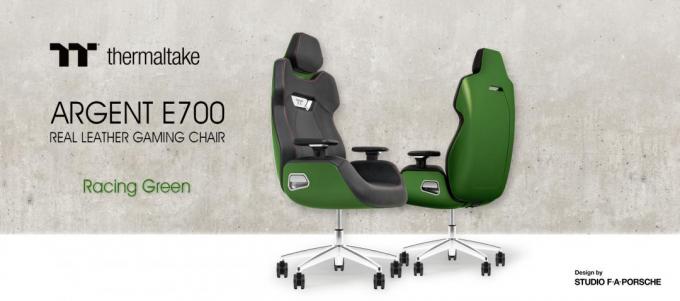 ARGENT E700 Real Leather Gaming Chair Green