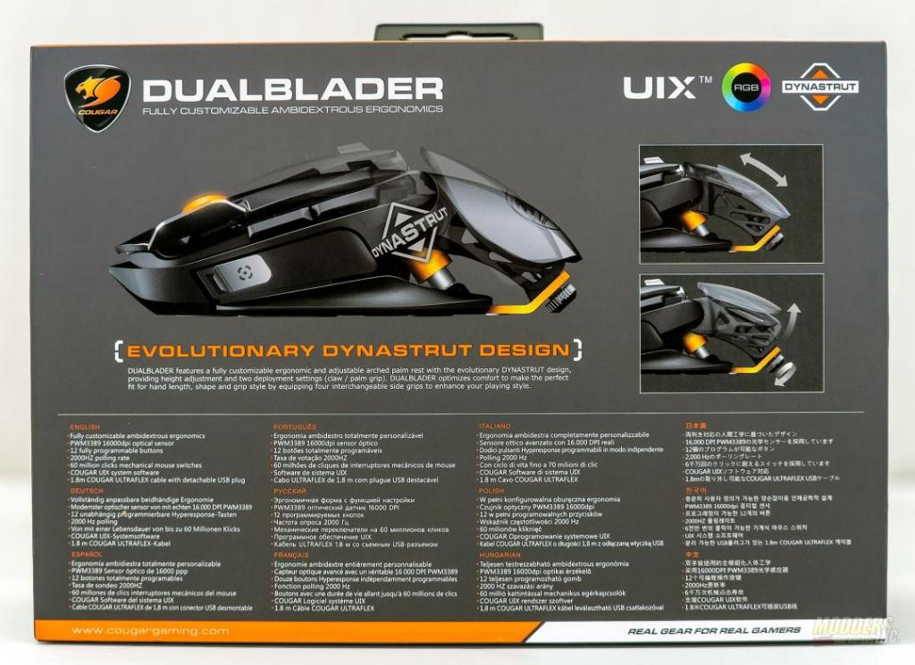 Cougar Dualblader Gaming Mouse Review Customizable, Gaming Mouse, led, modding, mouse, rgb led 3