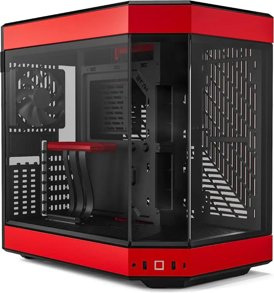 HYTE Y60 Modern Aesthetic Dual Chamber Panoramic Tempered Glass Mid-Tower ATX Computer Gaming Case