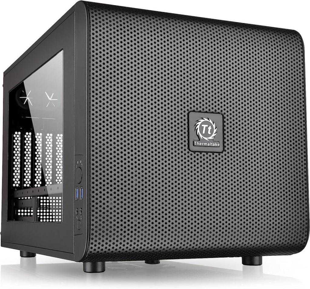 Thermaltake Core V21 SPCC Micro ATX, Mini ITX Cube Gaming Computer Case