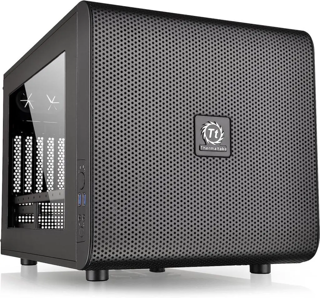 Thermaltake Core V21 SPCC Micro ATX, Mini ITX Cube Gaming Computer Case