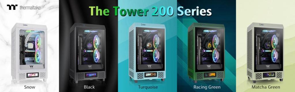 Thermaltake The Tower 200 Mini Chassis Debuts New Green ColorsAuto Draft Case, Thermaltake, Tower 2