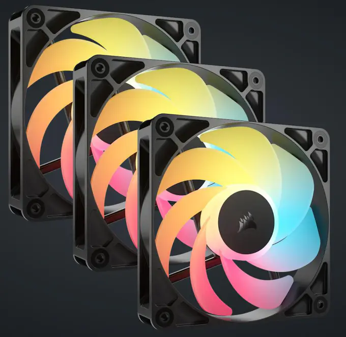 Corsair RS120-R ARGB 120mm PWM Reverse Fans Triple Pack