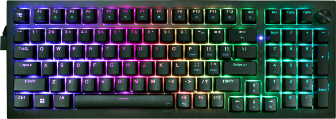 MK9 Pro RGB Mechanical Keyboard Black-1