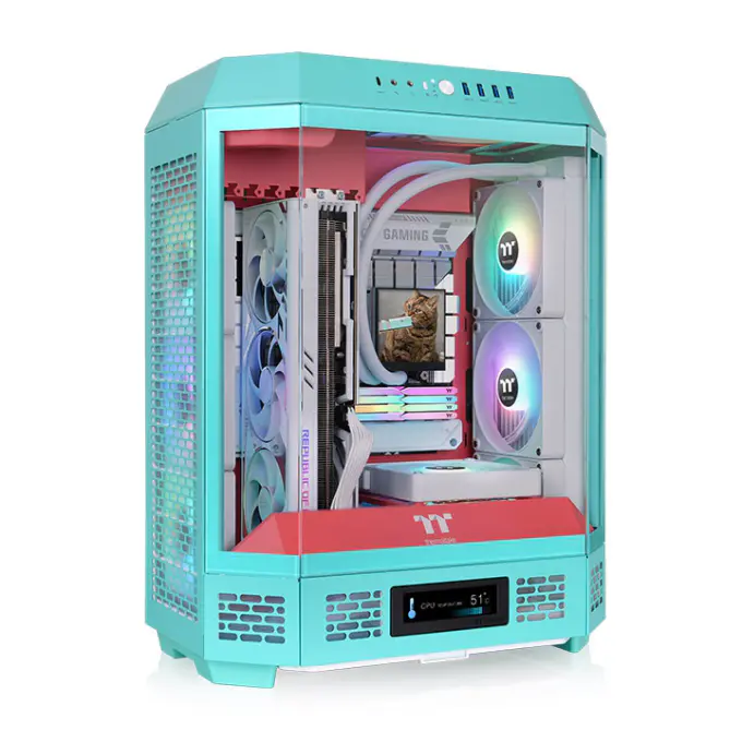 Strawberry Mint Thermaltake 600 case