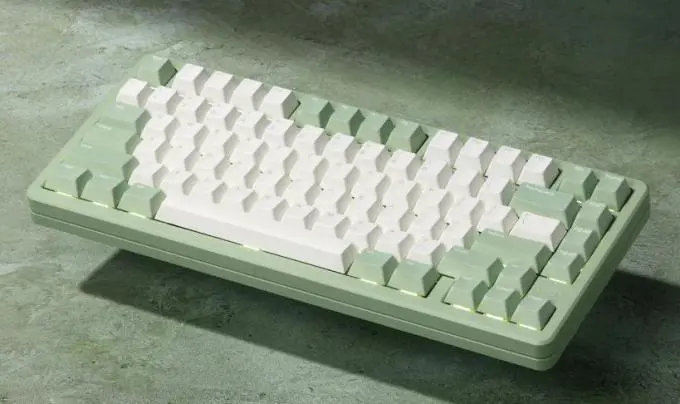 Drop Latte 75 keyboard green color