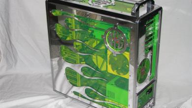 Green Flame Case Mod by Tazz