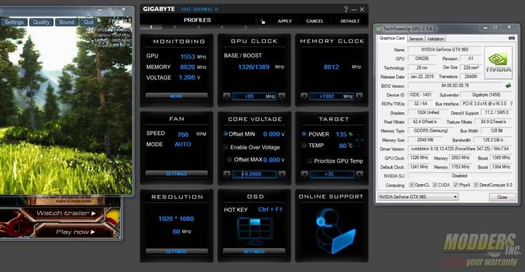 Gigabyte GTX 960 G1 Gaming 2GB Video Card Review Mainstream Price