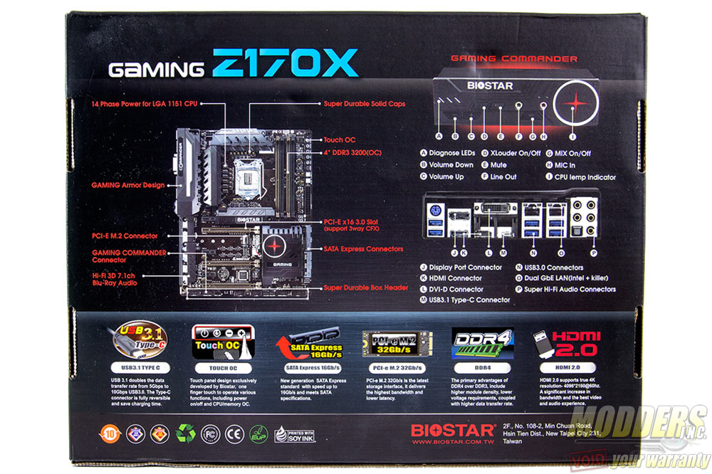 Biostar Z170X Gaming Commander Motherboard Review: A Measure of Control