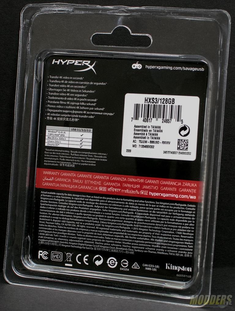 Kingston HyperX Savage 128GB USB 3.1 Gen 1 Flash Drive - Modders Inc
