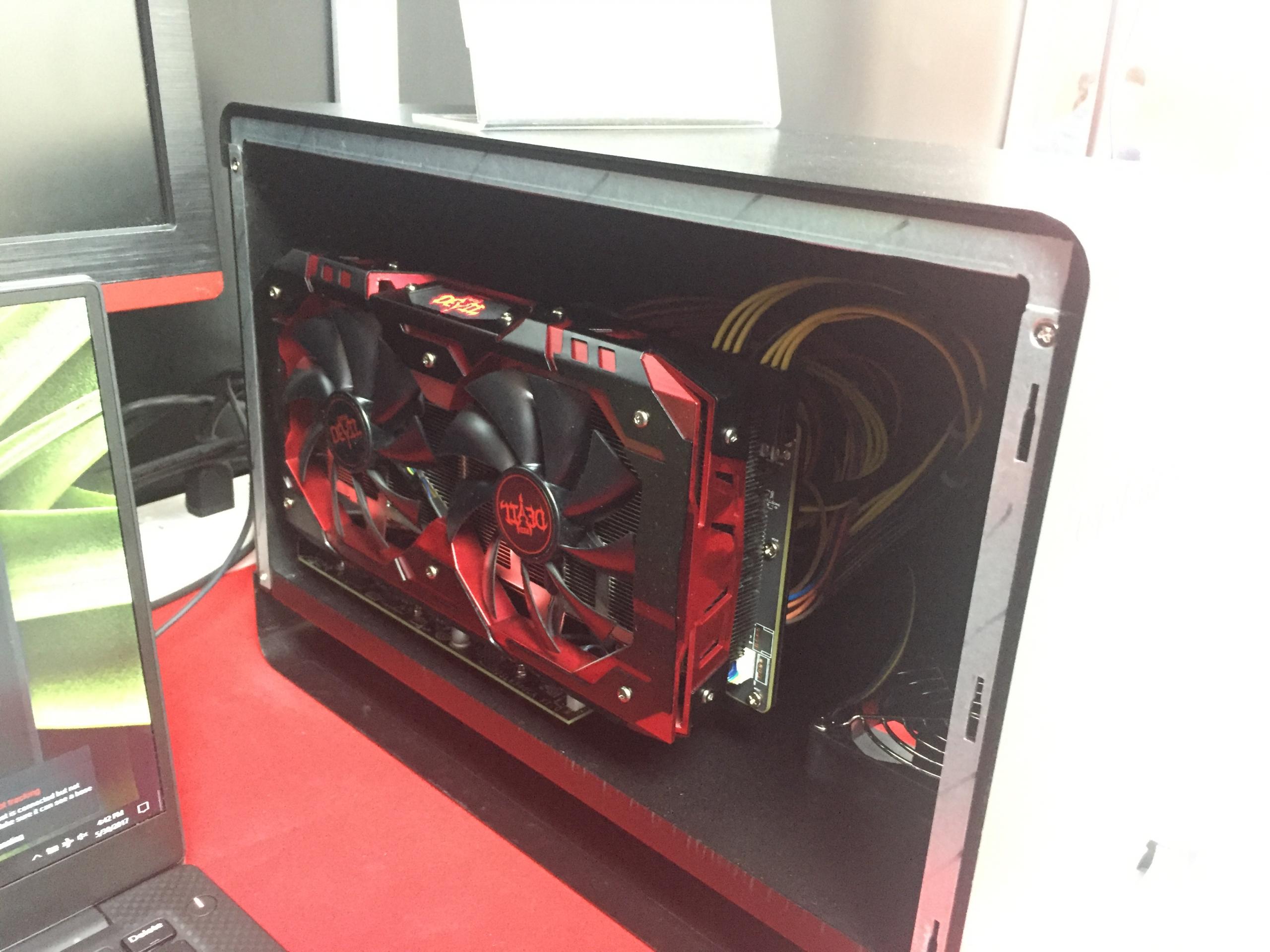 PowerColor Shows Off Gaming Box External GPU Enclosure Computex 2017 Modders Inc