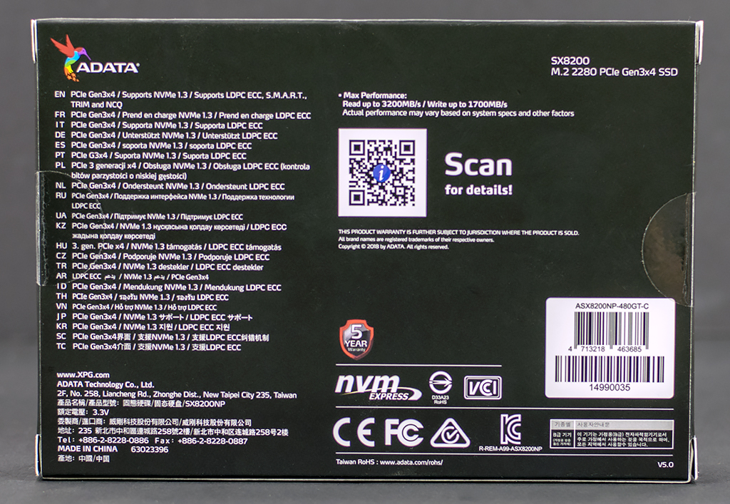 ADATA XPG SX8200 NVME DRIVER FOR PC