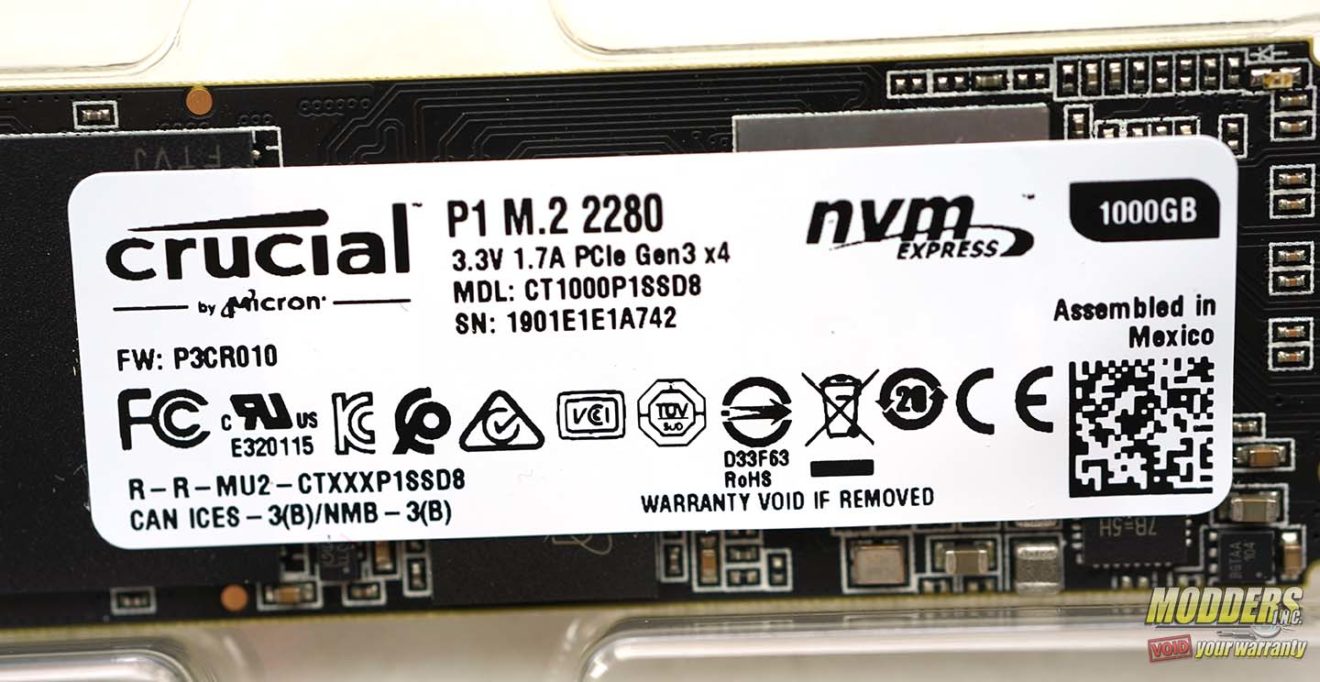 Crucial P1 NVMe M 2 SSD Review Modders Inc